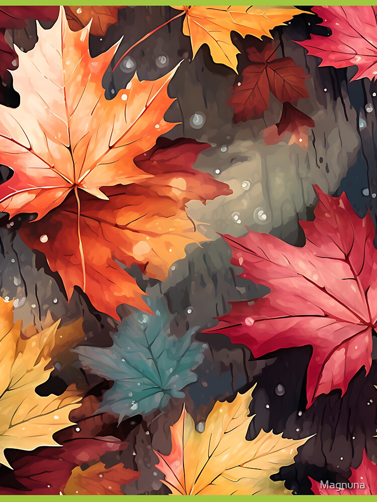 Autumn Colorful Leaves 2 by Magnuna