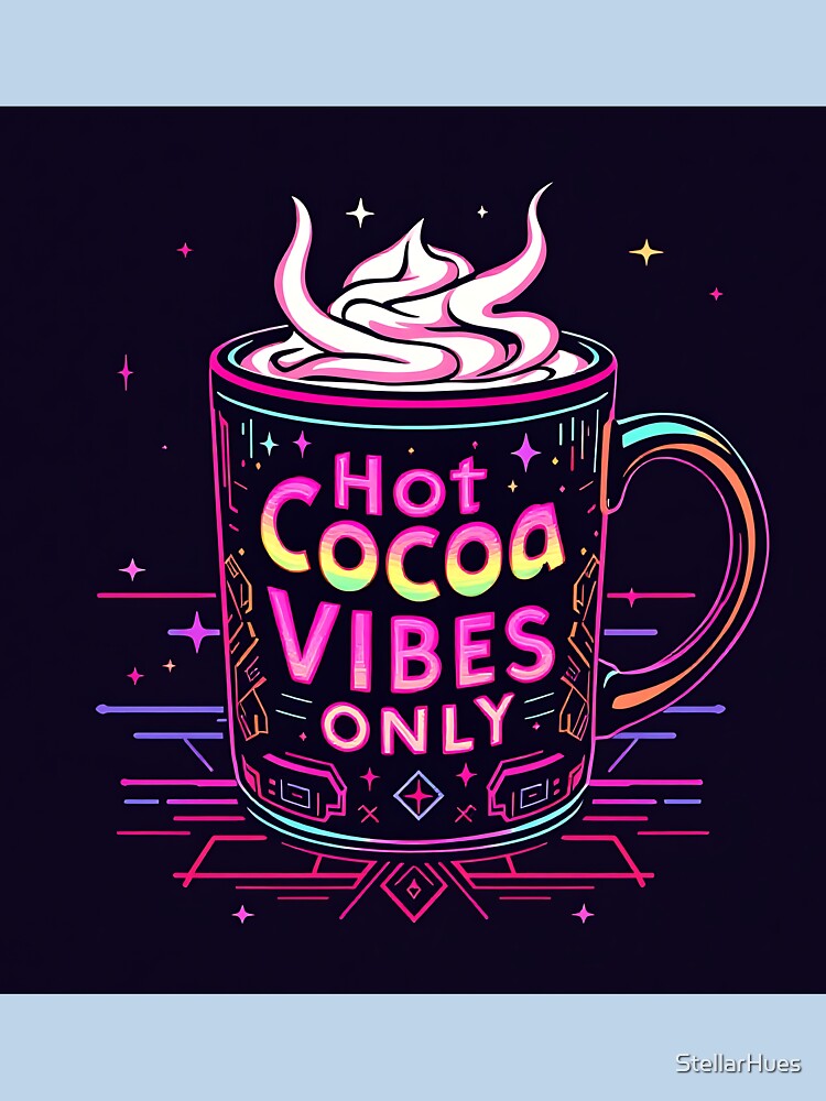 A retro 80s-style hot cocoa mug by StellarHues