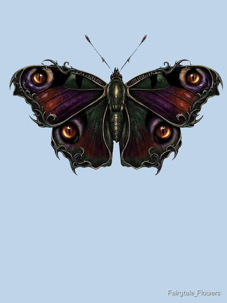 Gothic Butterfly Eyed Moth Dark Fantasy by Fairytale_Flowers