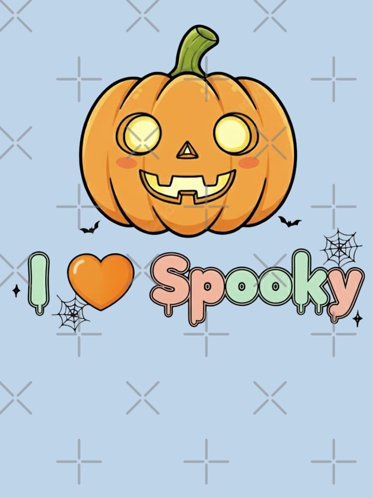 I Love Spooky Jack-o'-lantern Kawaii by Too Kool Designing