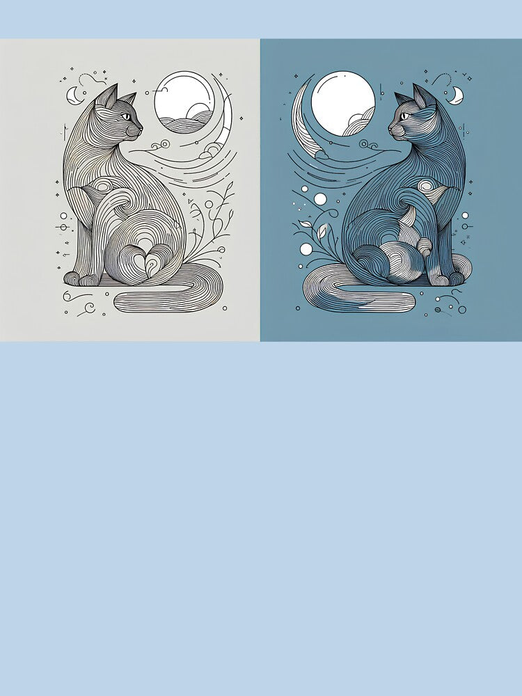 Cats | Moon | Black Cat by Jcat7