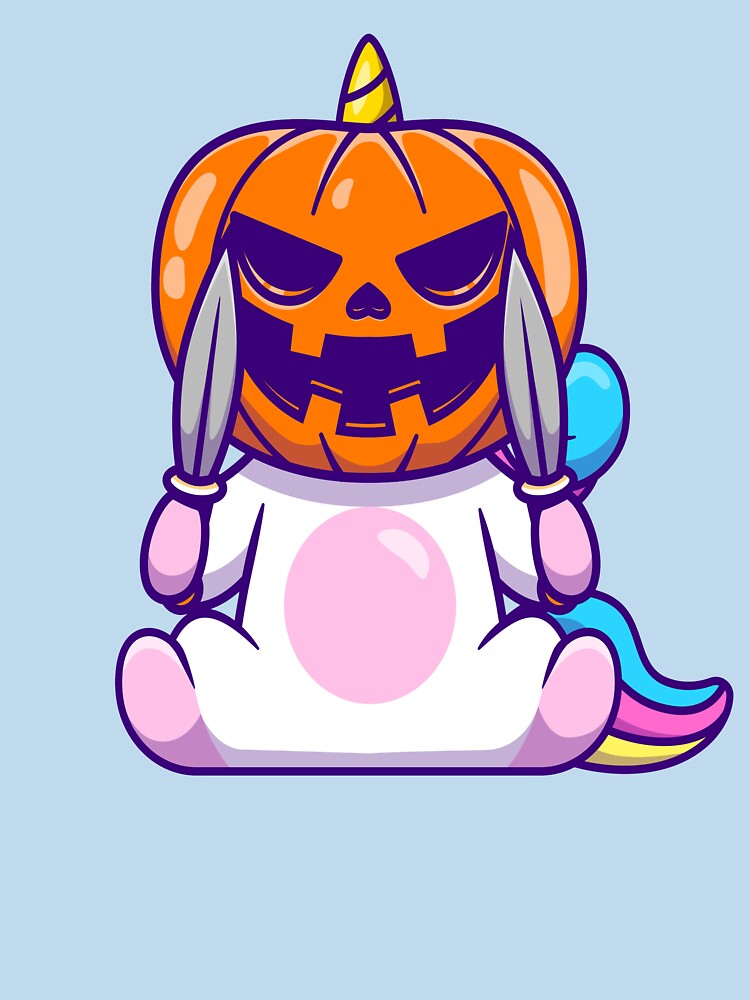 Cute Unicorn Jack O'Lantern Face by mehdi-bianco