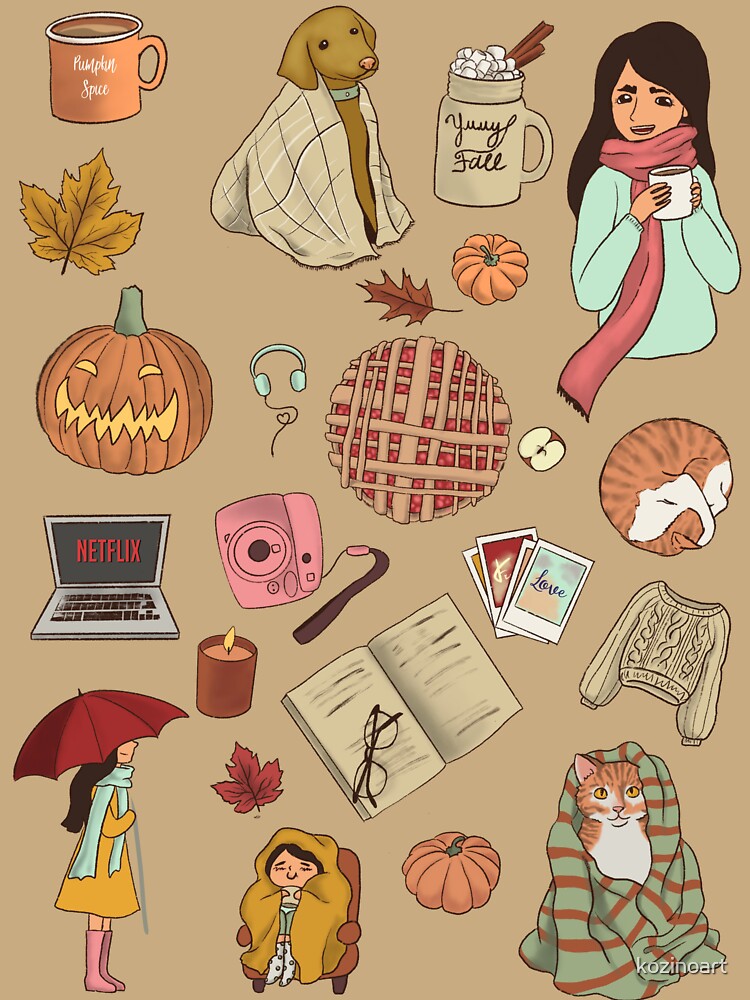 Cozy Fall Vibes by kozinoart
