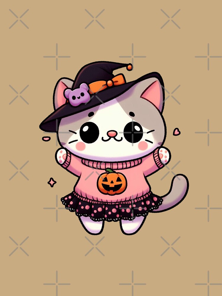 Cute Halloween Cat by NerdiPop