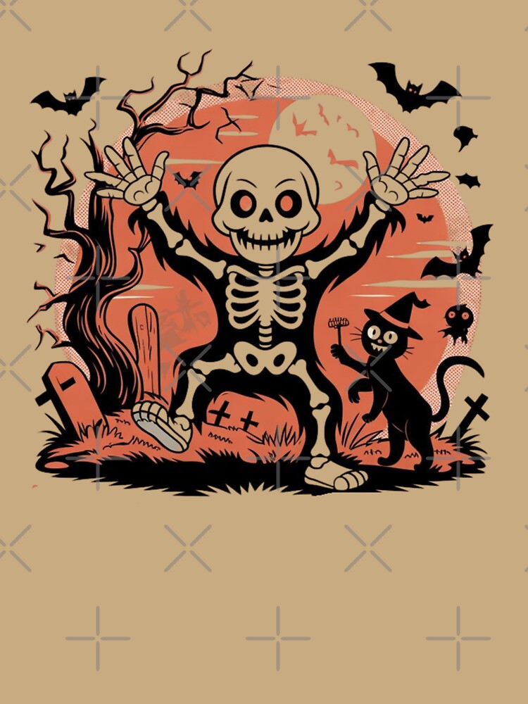 Skeletons Run Halloween season for Boys Girl Kids Halloween T-Shirt by HomeFarShop