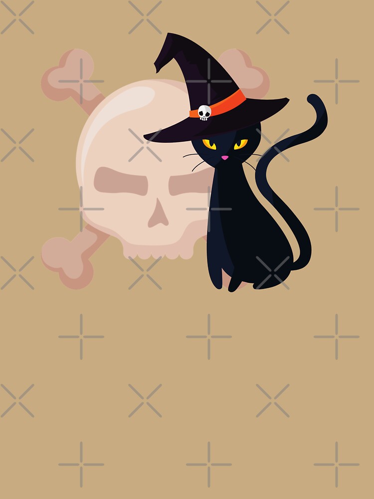Black Cat and Skull Halloween 2020 shirt by Happy-PrintZ