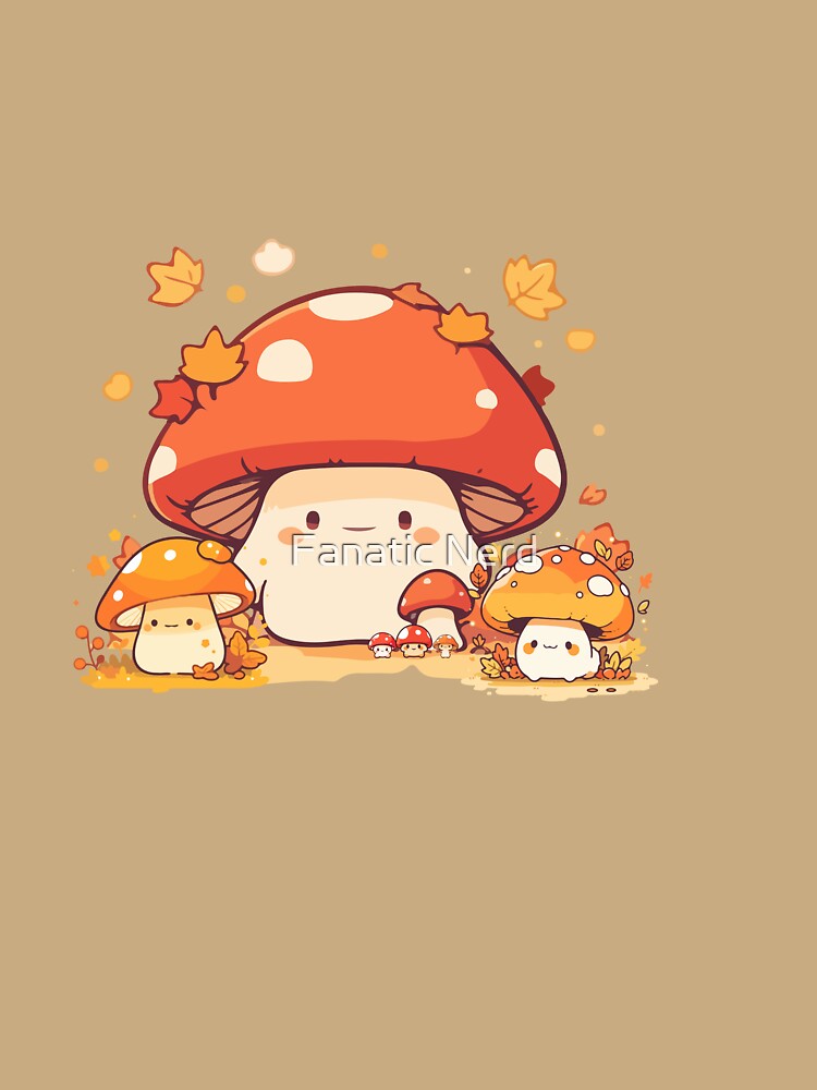 No-nonsense mommy mushroom and her little mushies | adorable mushrooms by Fanatic Nerd