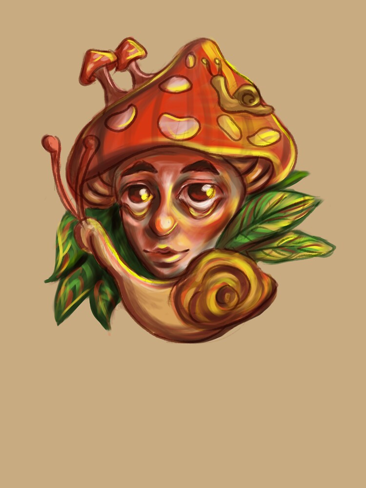 Mushroom Man and Snail by Mayelshehawy