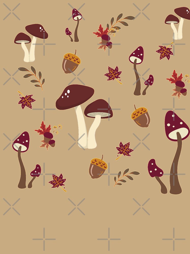 Warm shrooms and acorns by MarineTreasury