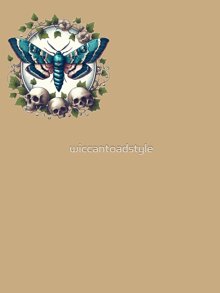 Moth and Skulls by wiccantoadstyle