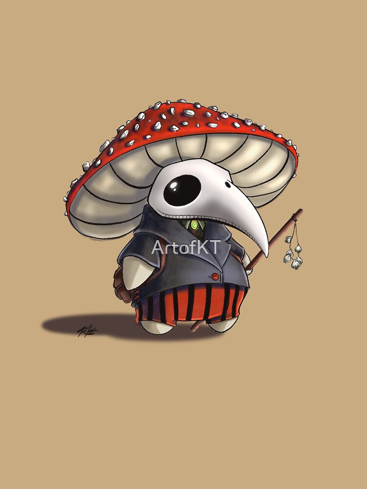 Shru | Mushroom Plague Doctor | Cute Halloween Illustration by ArtofKT