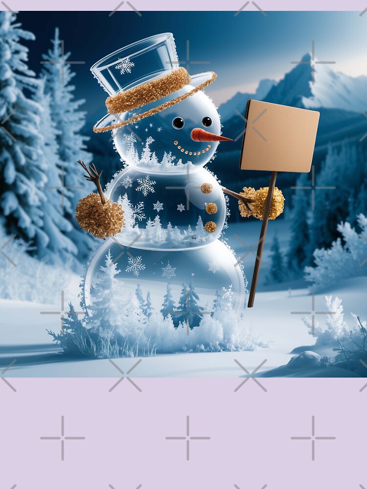 the transparent snowman masterpiece by GadiDesignArt