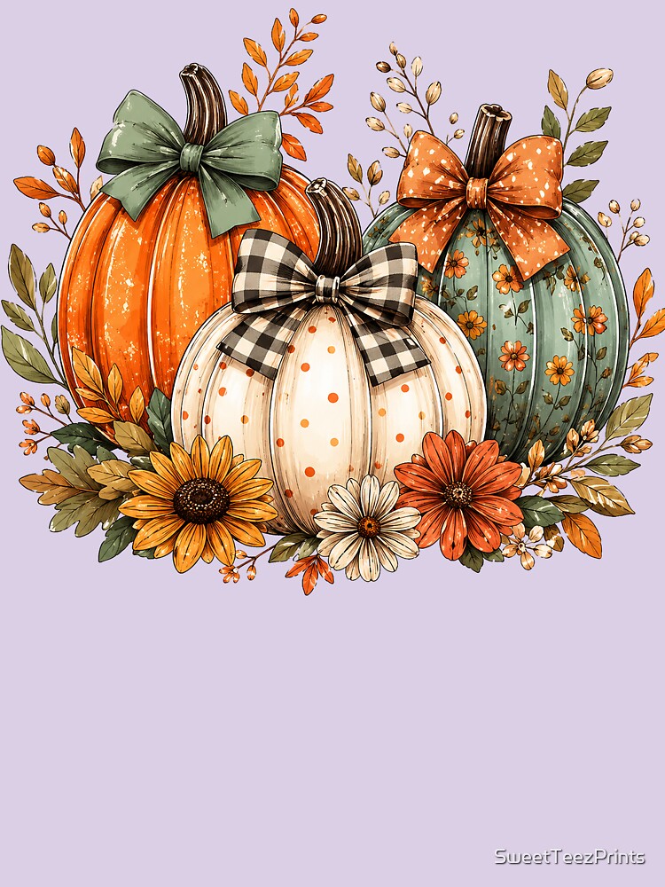 Pumpkin Patch Pretty – Bows & Blooms Fall Graphic by SweetTeezPrints