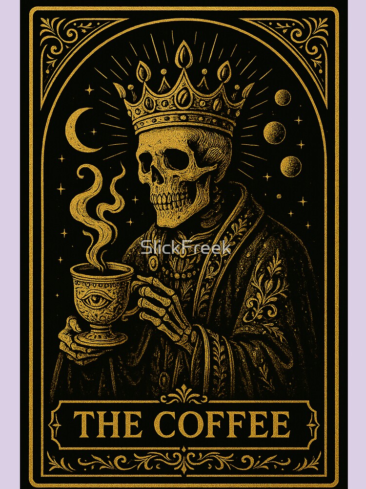 The Coffee – Luxury Tarot Skeleton by SlickFreek
