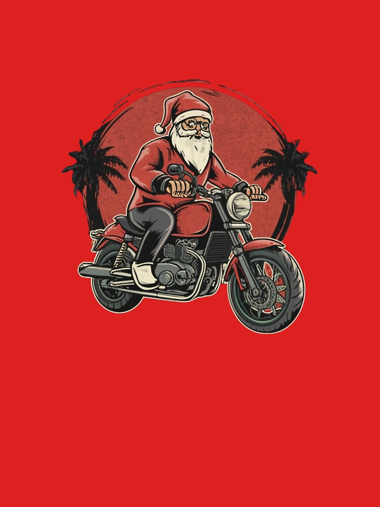 Santa Riding a Motorbike by TellenYa
