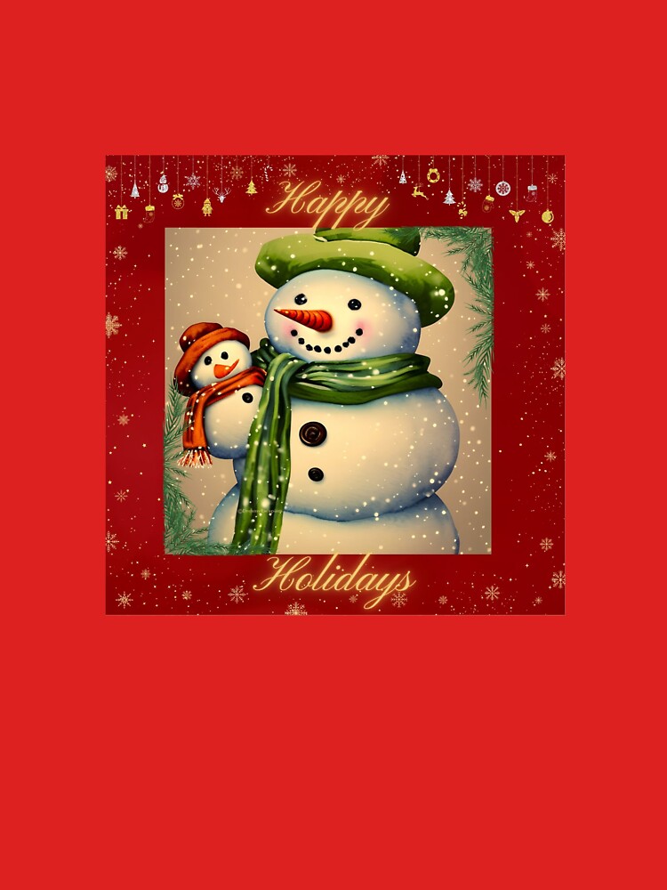 Happy Holidays from Snowman and Snowbaby by DreamyEscapism