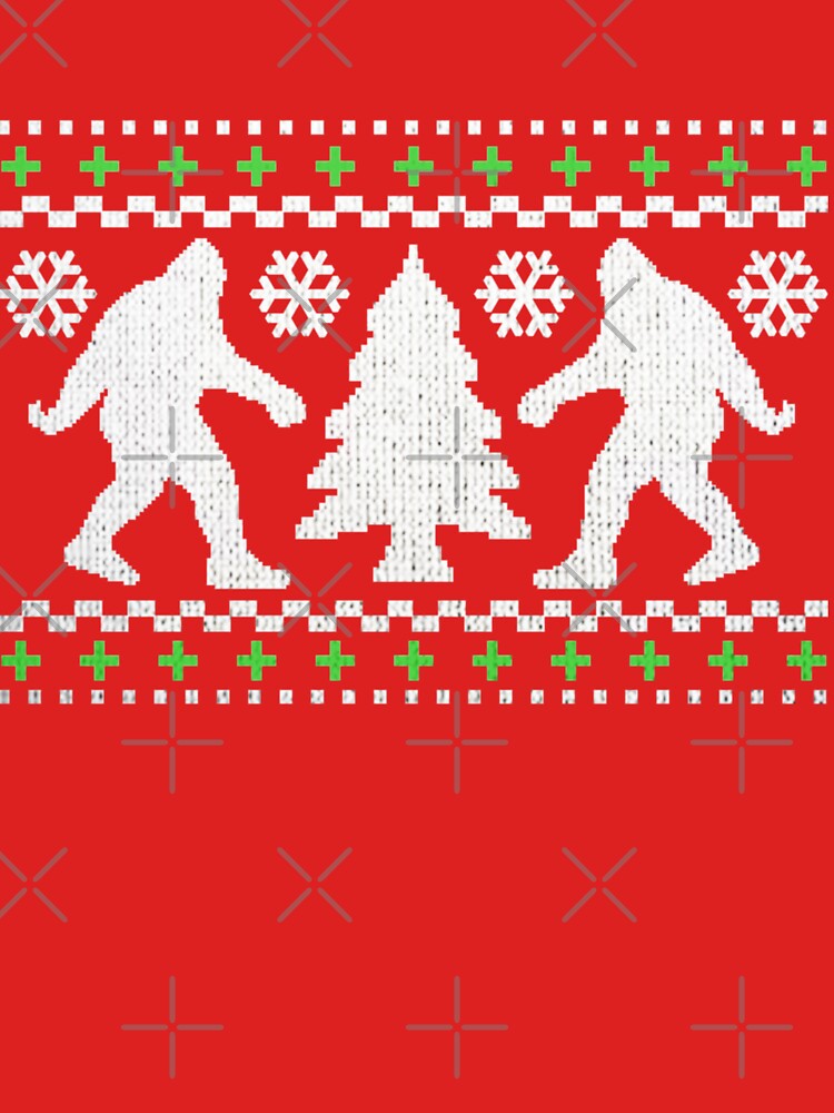 Ugly Holiday Bigfoot Christmas Sweater by ROBOTFACE T-Shirts