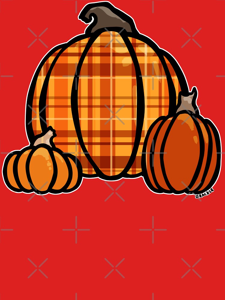 Warm Plaid Pumpkin by JanGrackle