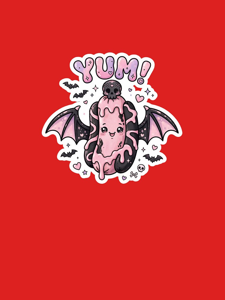 Goth hotdog sticker by Goth Pets