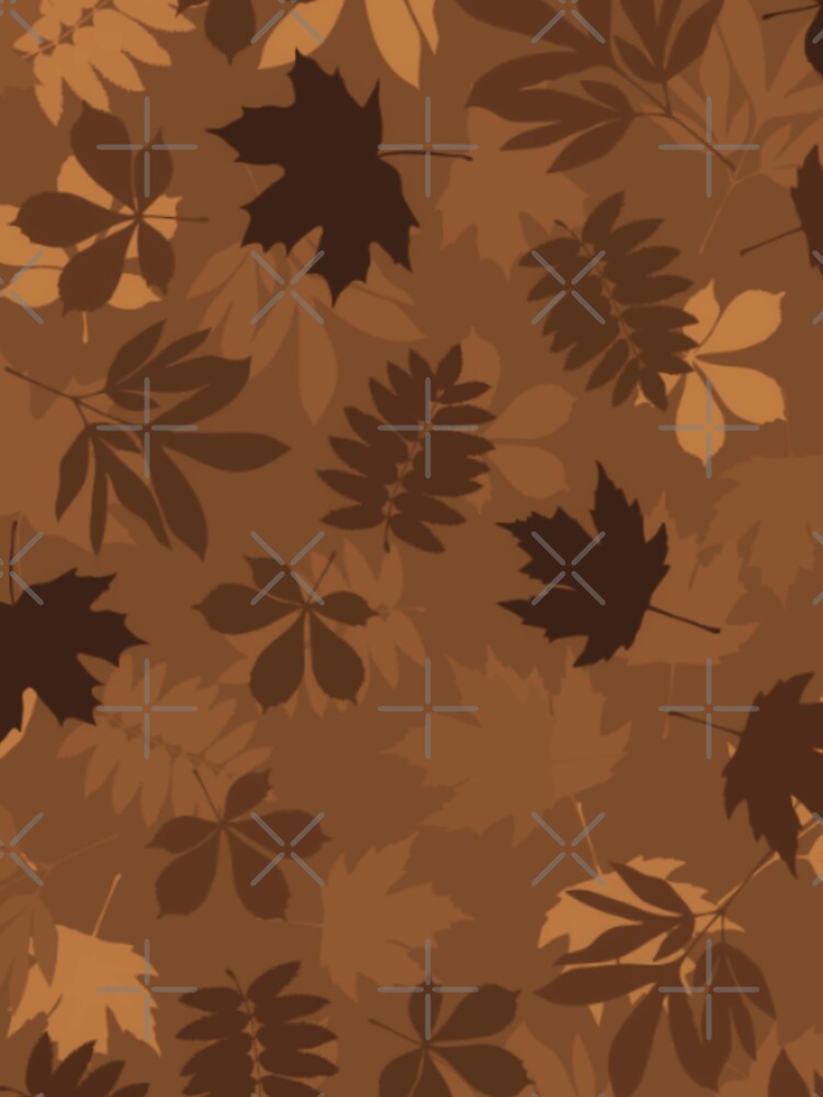 Abstract falling autumn leaves by cutecrazytshirt