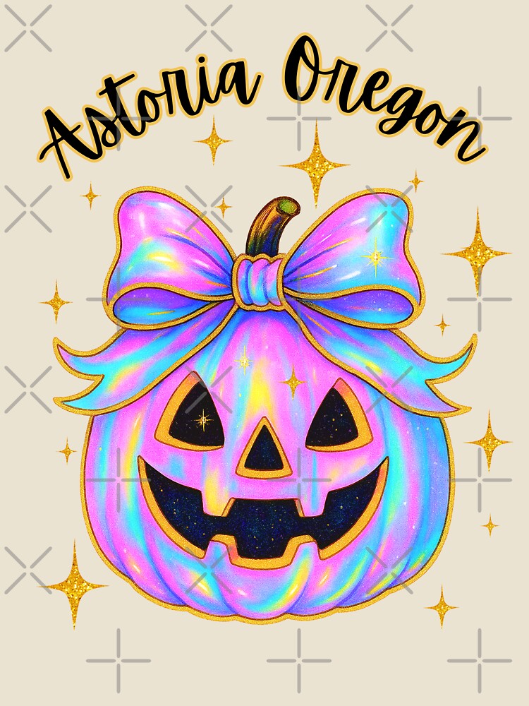 Astoria Oregon - Iridescent Jack O' Lantern Pumpkin by WigOutlet