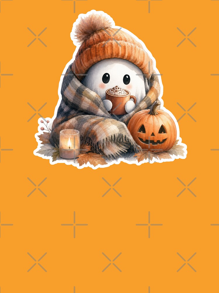 Bookish Ghost Halloween with a cup of chocolate by Alchemy8House
