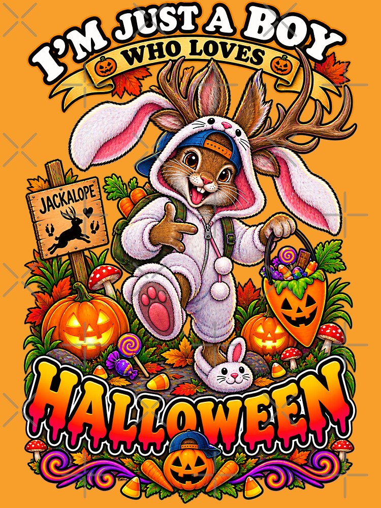 ⭐ CRYPT OR TREAT COLLECTION - CRYPTID - JACKALOPE IN BUNNY COSTUME - BOY - North America by WheelieGdArt