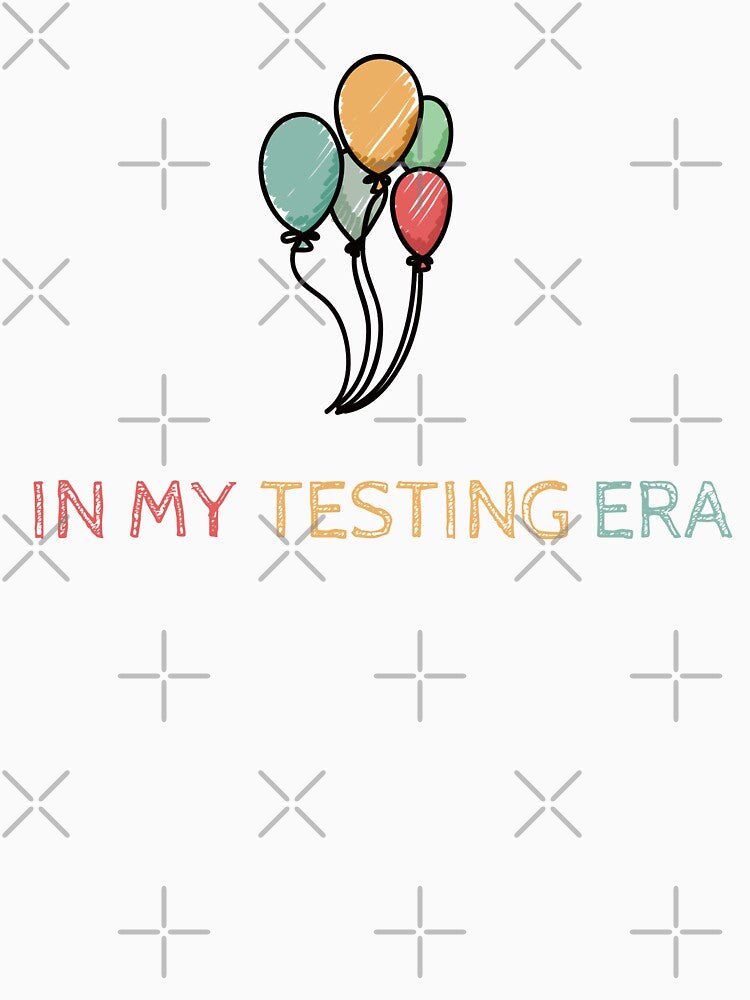 in my testing era, funny testing teacher T-shirt classique by ZacreaDesigns