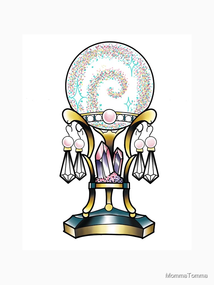 Tall elegant Crystal Ball by MommaTomma
