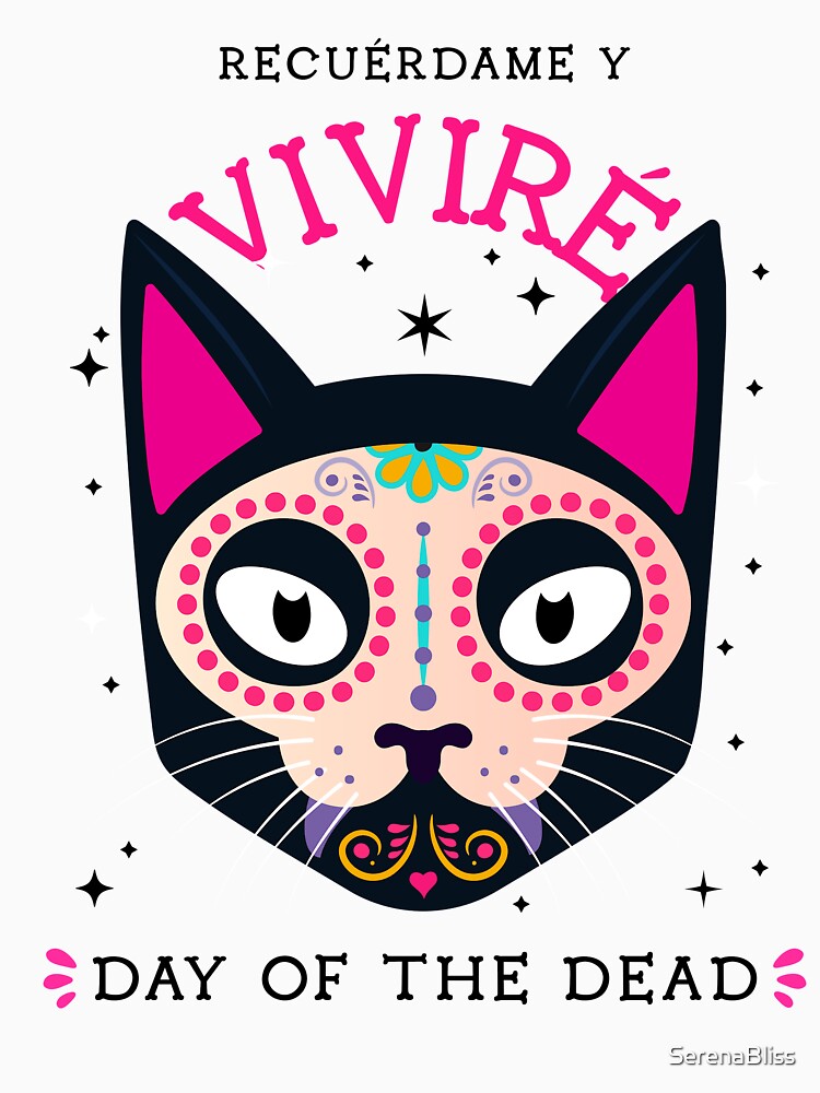 Day of the Dead Cat Design by SerenaBliss