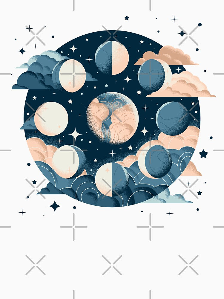 Moonlit Symphony: A Visual Guide to Moon Phases by enchantedrealm