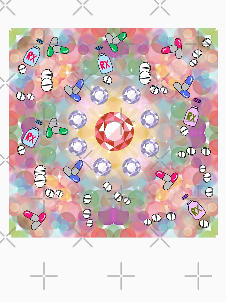 Christmas Santa Claus Pattern, diamonds, Pharmacy by dalypdesign