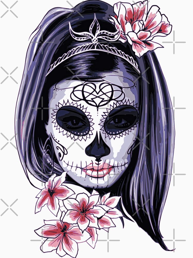 Dia De Los Muertos Lady/Face Paint/Makeup by Harold Guillory