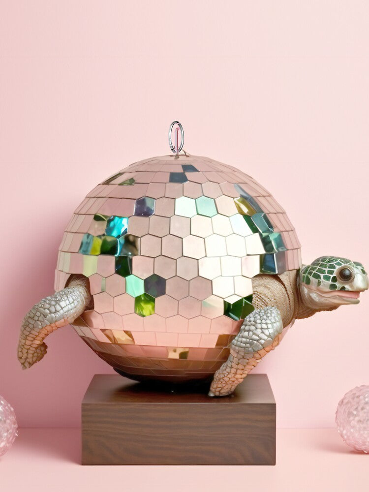 friday turtle disco crystal ball traffic by miraclemeows