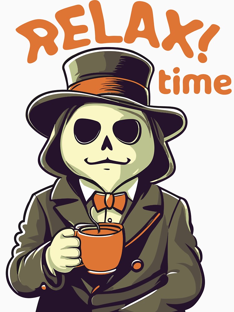 Relaxing Ghost with Coffee by dakaseli