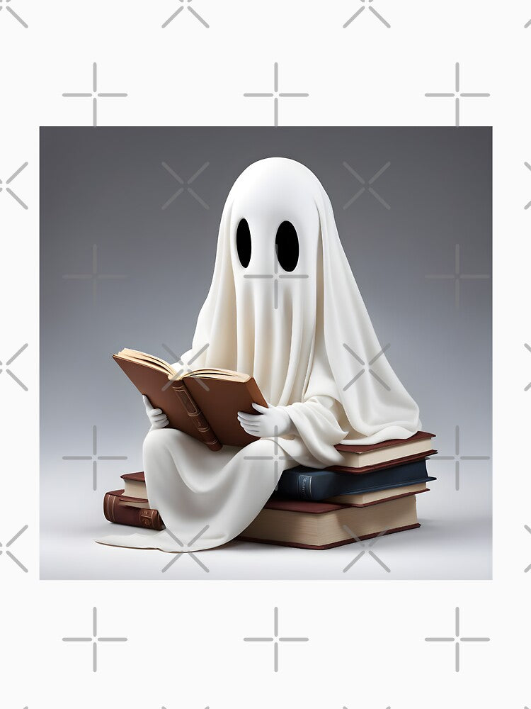AI generated art | Ghost reading | book ghost by Choregirl