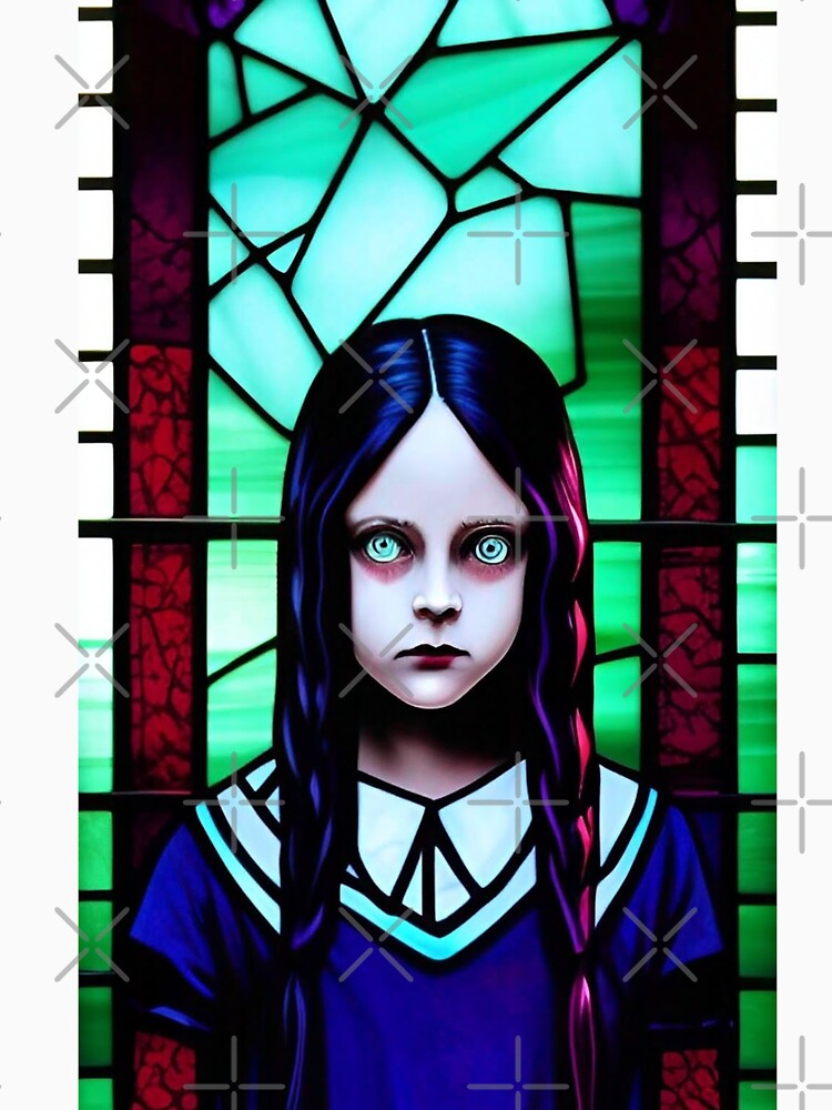 Dark Art Cute and Creepy Girl by CattlettArt