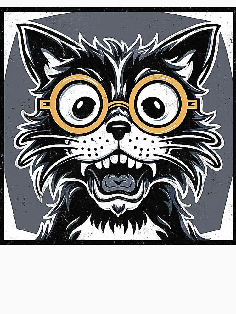 scared black cat by BooWearBer