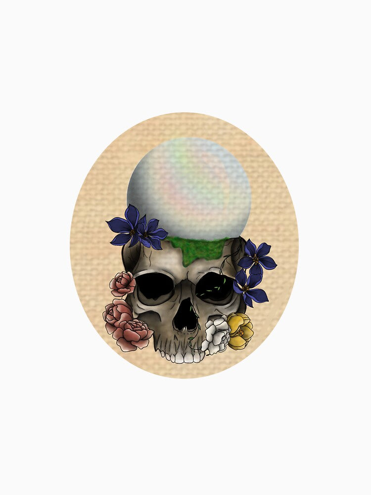 Crystal Ball Skull by Roraface