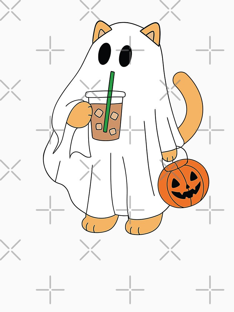 Spooky Cat with Coffee by NeoLab Society