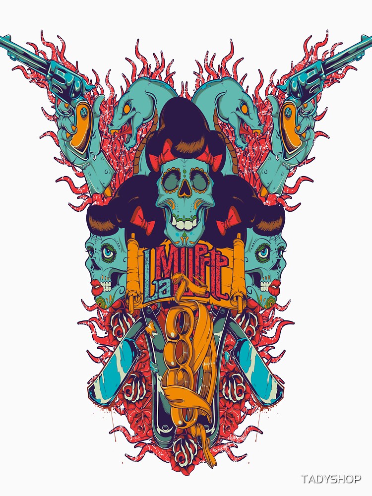 Pin up Sugar Skulls Trinity Flaming by TADYSHOP