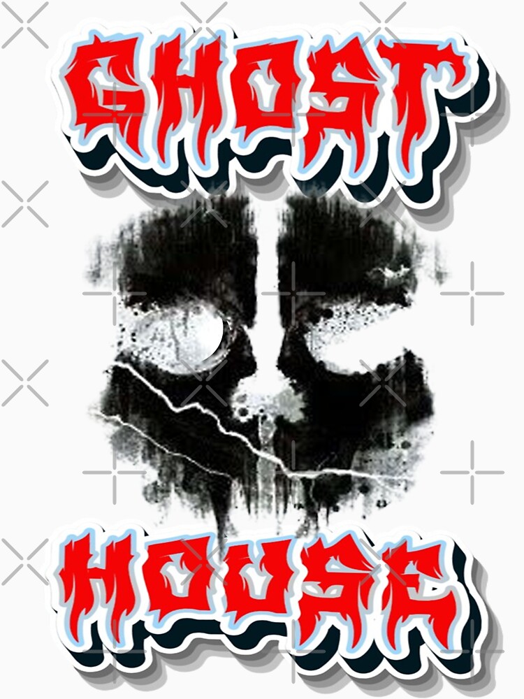 Ghost house print by M.L SHOP