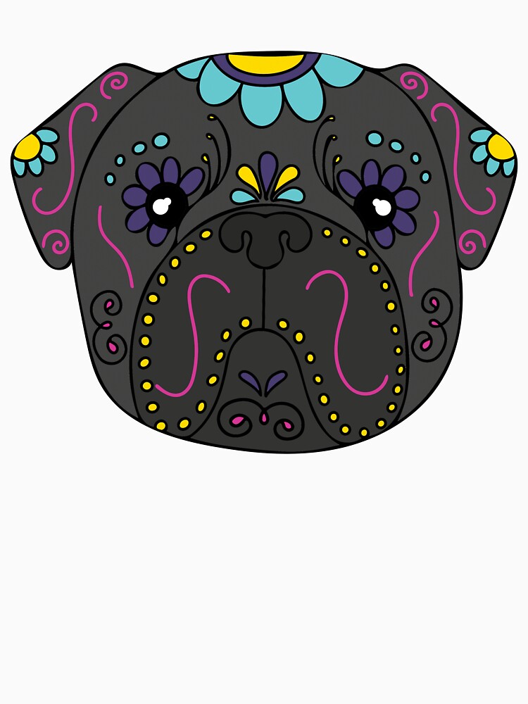 Sugar Skull Pug by Pugs & Co