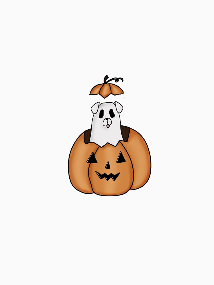 Copy of Jack o lantern ghost dog white floppy ears by Riley Cioffi-Smith