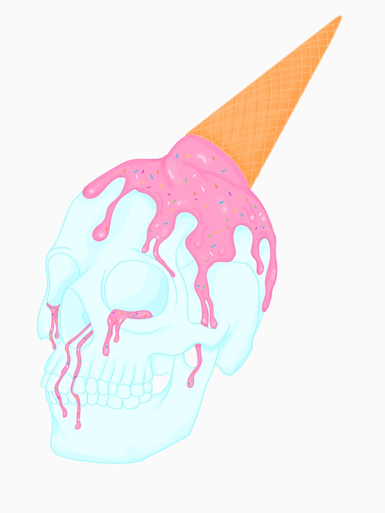 Melted Ice Cream Skull by Jupiterthesloth
