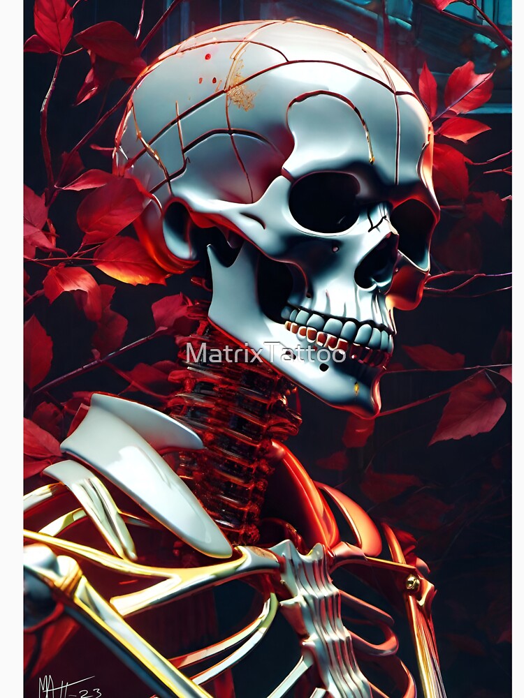 Fall Skull by MatrixTattoo