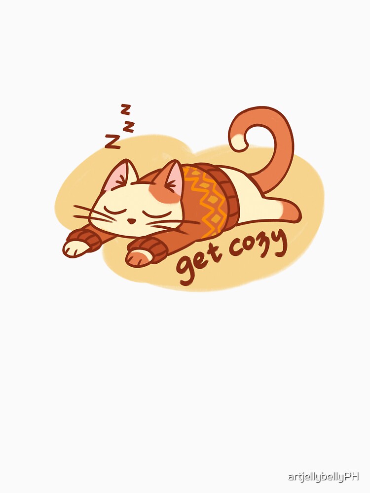 cozy autumn cat by artjellybellyPH