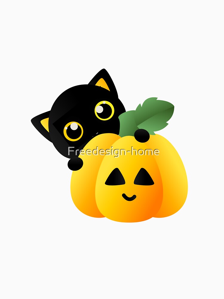 Pumpkin Cat , Cute Pumpkin Cat by Freedesign-home