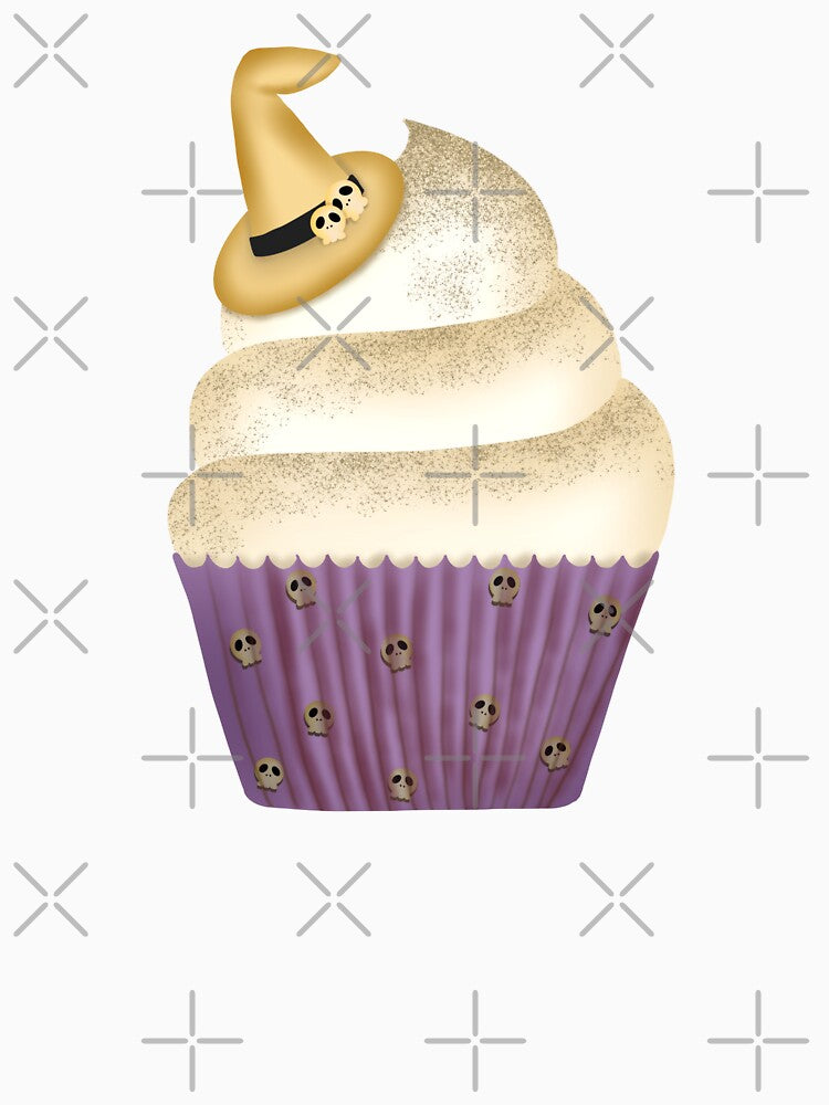 Halloween cappuccino cream with hat waffle cupcake by Preeyanc
