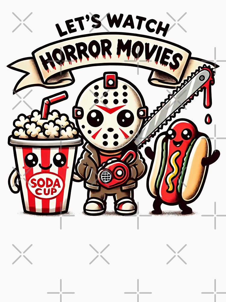 Lets Watch Horror Movies For Horror Fans - Funny Horror by Shirt-Face